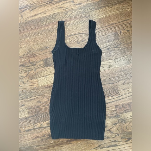 Princess Polly Black Ribbed Knit Mini Dress NWOT - Picture 8 of 10